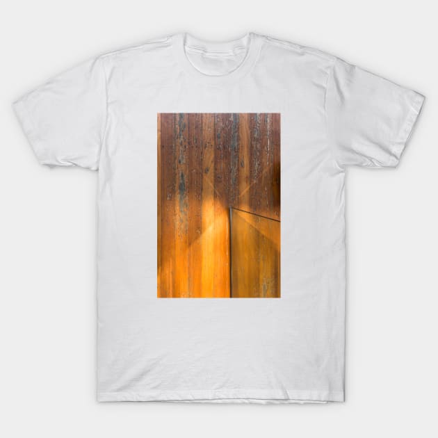 Wood and glass fence T-Shirt by textural